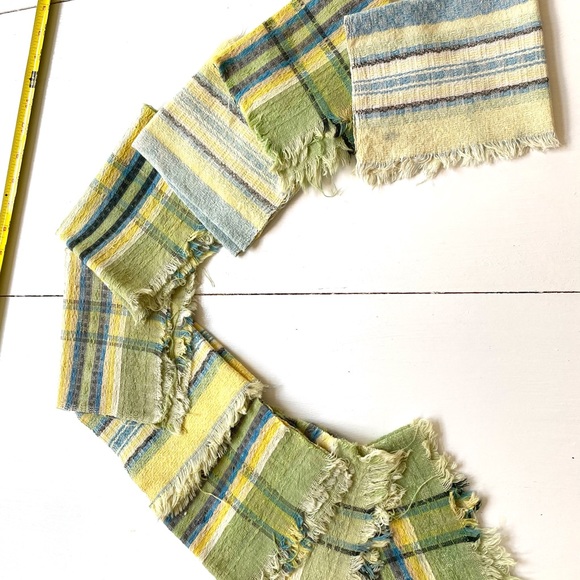 Vintage Mexico cotton tablecloth set , Southwest Aztec design - Picture 9 of 12